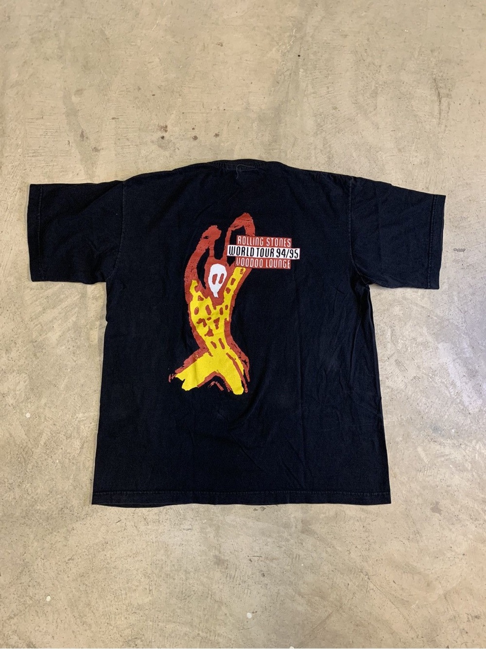 The Rolling Stones 'Voodoo Lounge' 94/95 World Tour Black Graphic Tee